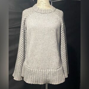 Derek Lam Gray Cowl Neck Wool and Cashmere Sweater
